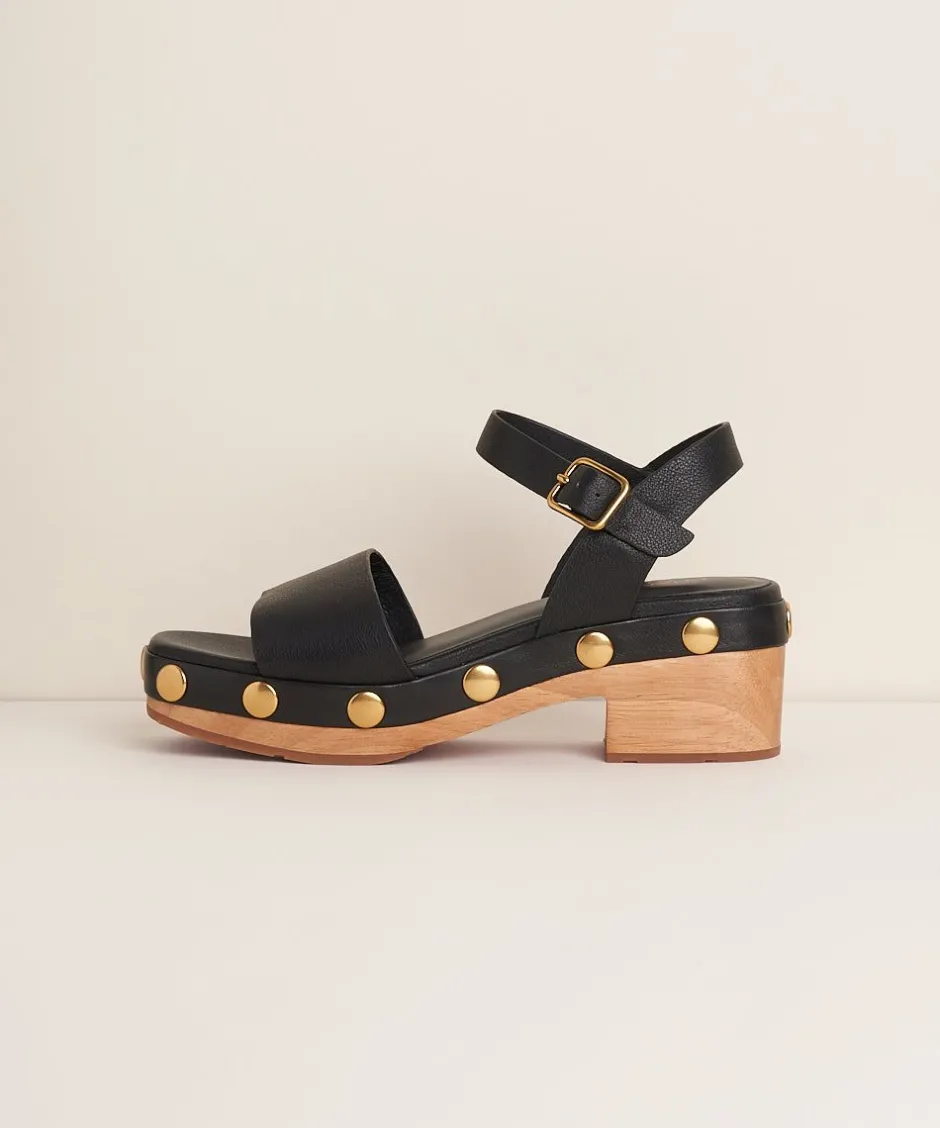Charlotte Stone Allie In Black Stud*Women Sandals