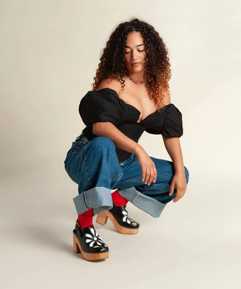 bonnie_in_black_floral_4.webp Charlotte Stone Bonnie In Black Floral*Women Clogs
