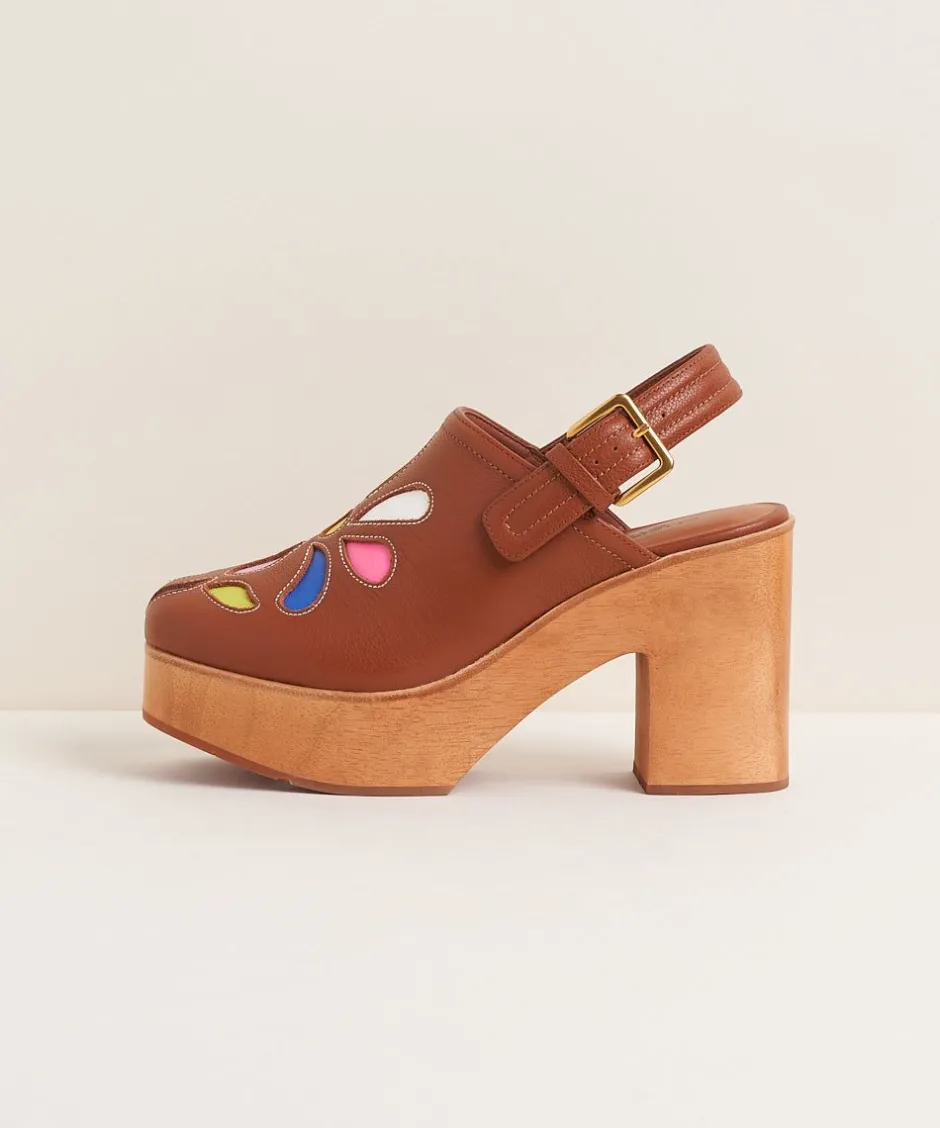 Charlotte Stone Bonnie In Whiskey Floral*Women Clogs