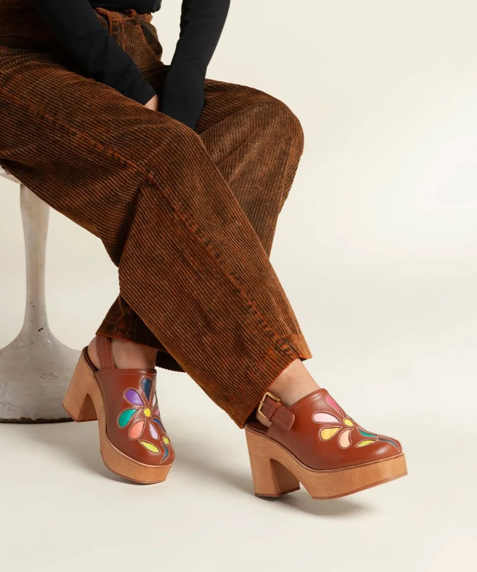 Charlotte Stone Bonnie In Whiskey Floral*Women Platforms