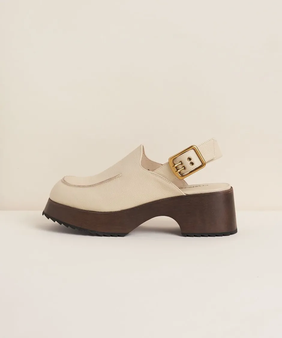 Charlotte Stone Carlos In Oat*Women Clogs