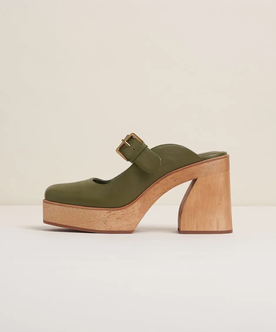 Charlotte Stone Charis In Khaki*Women Clogs