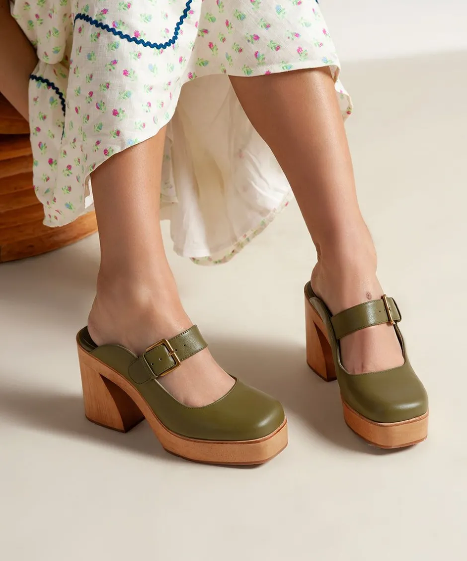 Charlotte Stone Charis In Khaki*Women Clogs