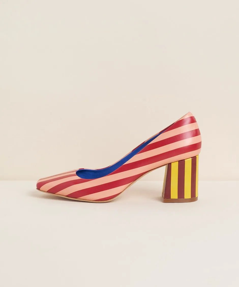 Charlotte Stone Estee In Begonia Stripe*Women Heels