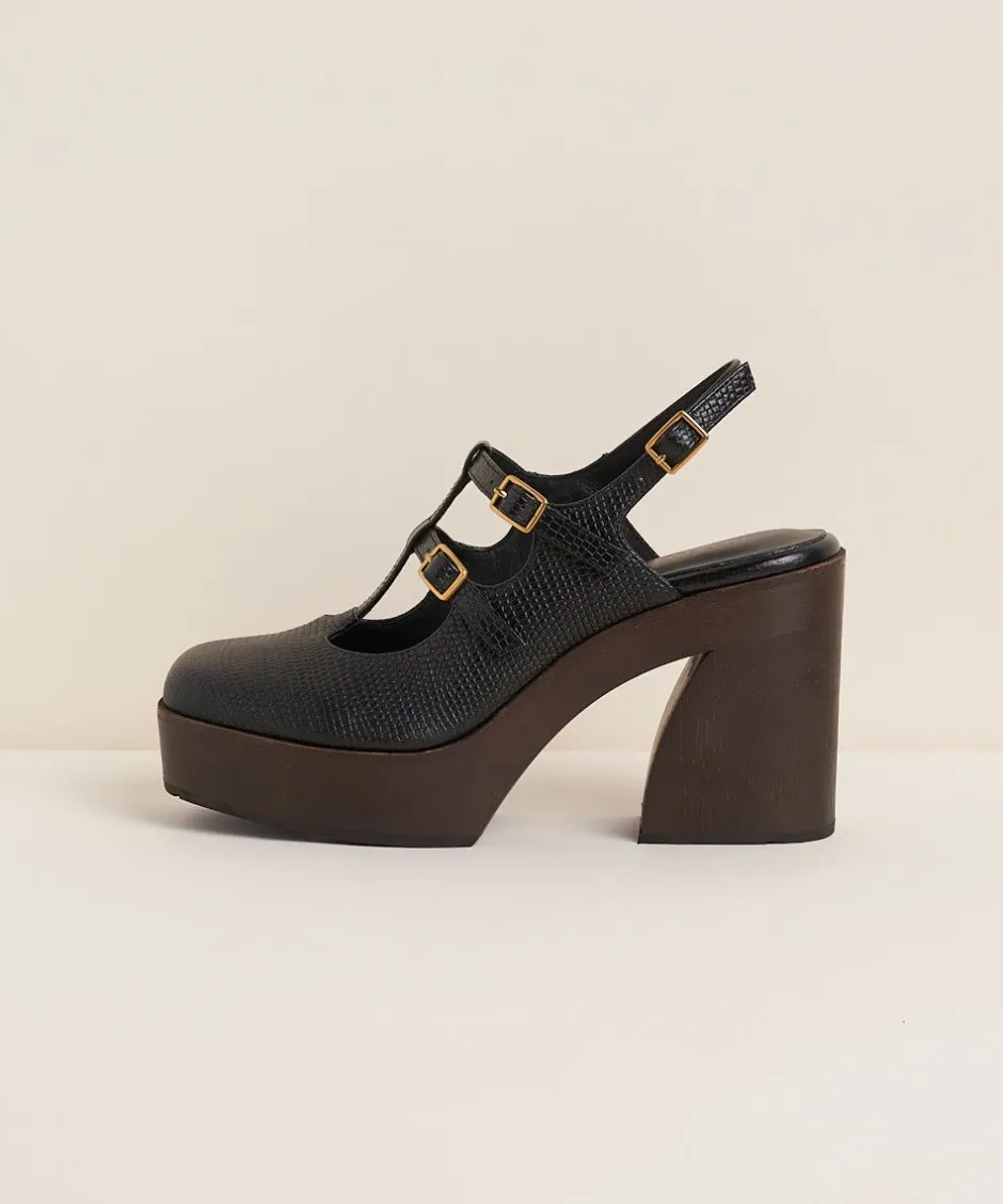 Charlotte Stone Gael In Black*Women Clogs