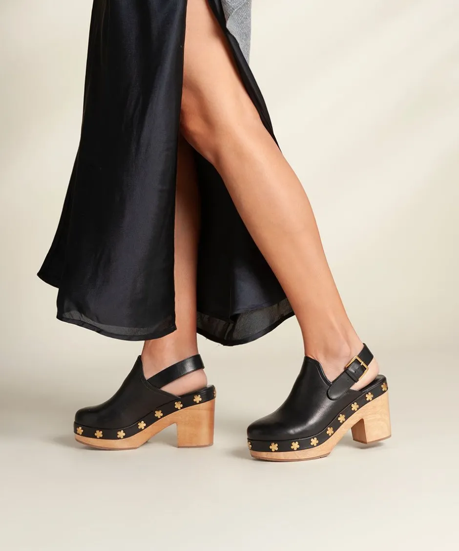 Charlotte Stone Hari In Black Flower*Women Platforms