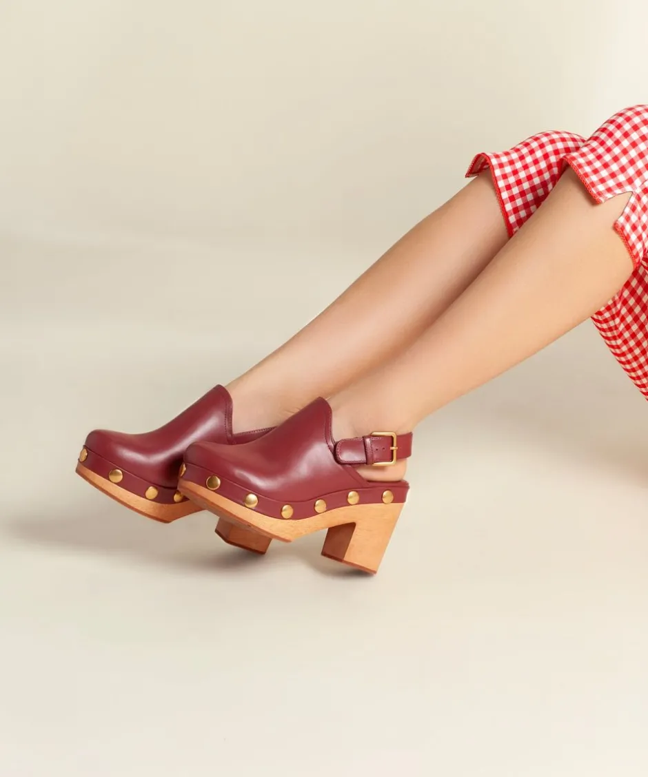 Charlotte Stone Hari In Merlot Stud*Women Platforms