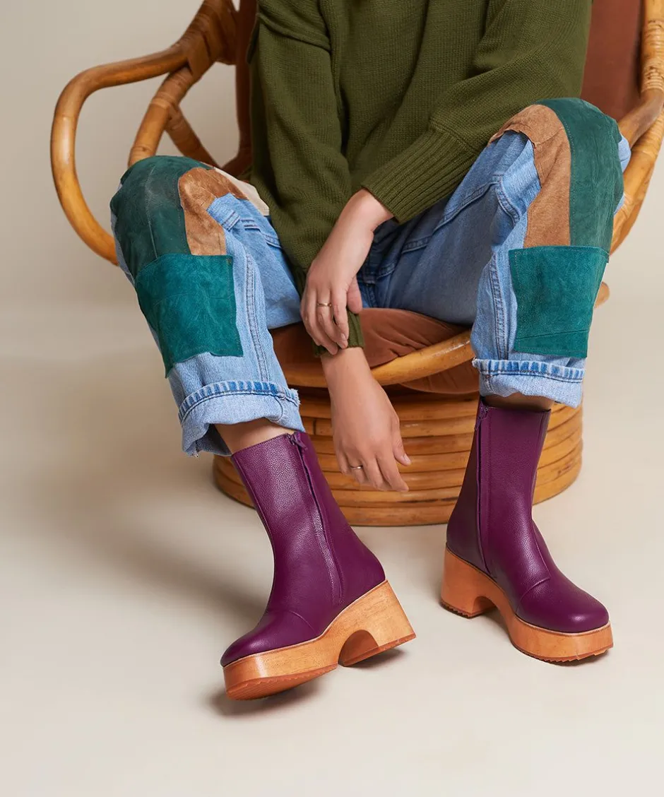 Charlotte Stone Isla In Raisin*Women Clogs