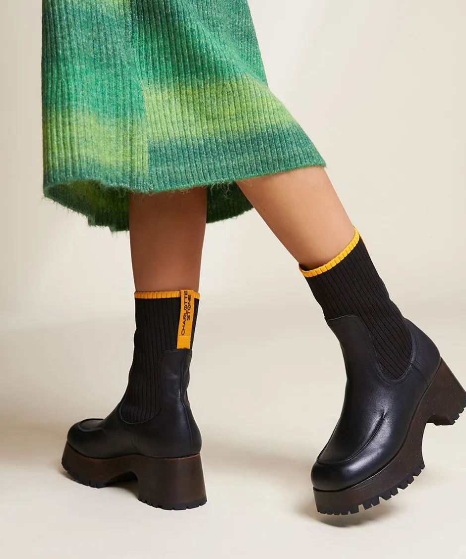 Charlotte Stone Loma In Black*Women Clogs