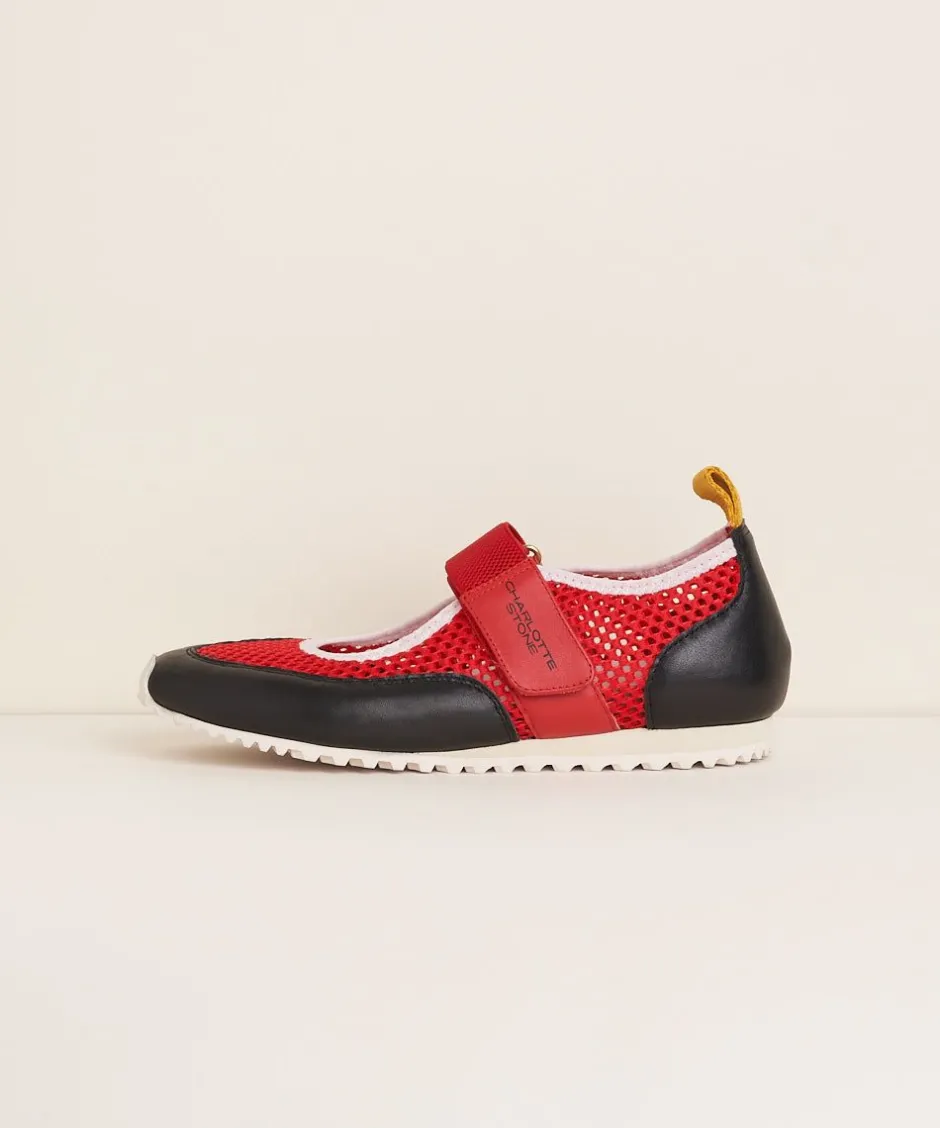 Charlotte Stone Mable In Begonia Black*Women Flats