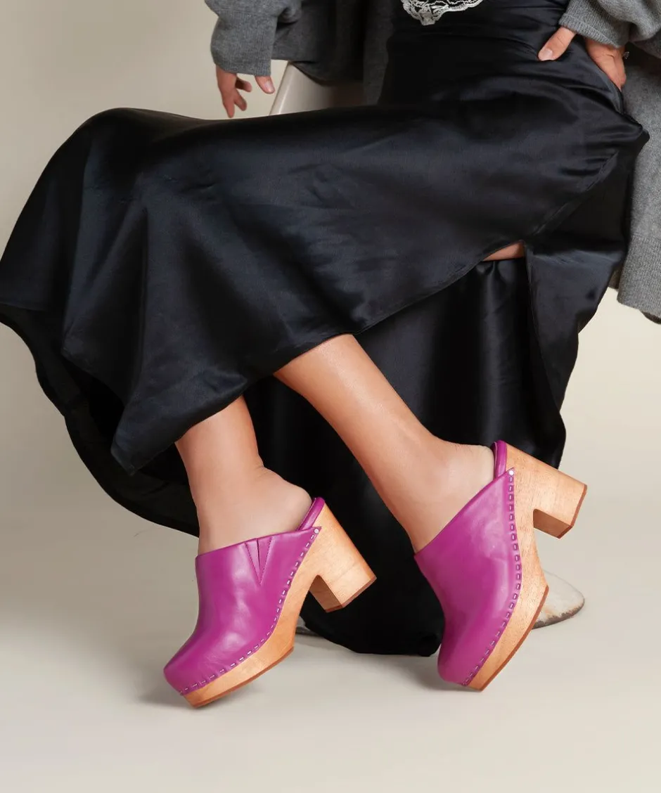 Charlotte Stone Marlo In Azalea*Women Clogs