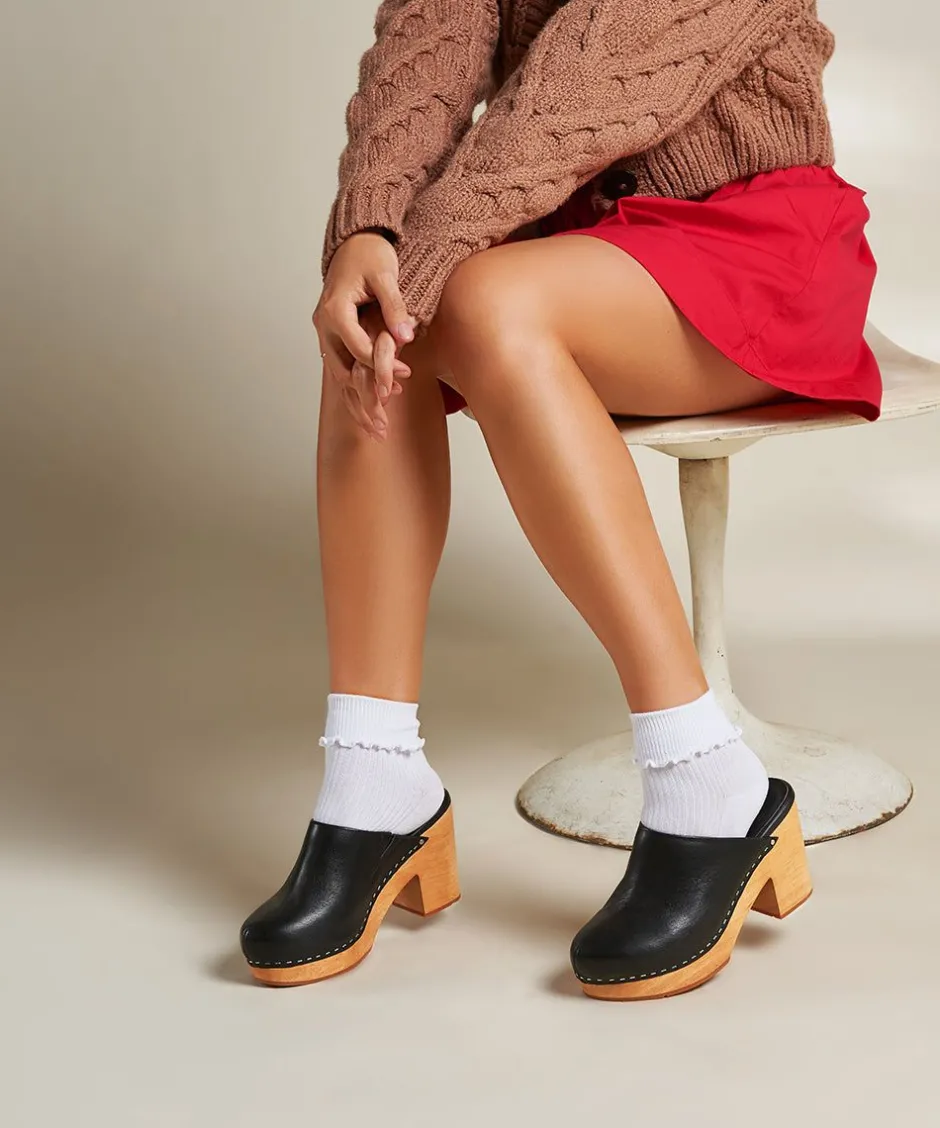 Charlotte Stone Marlo In Black*Women Clogs