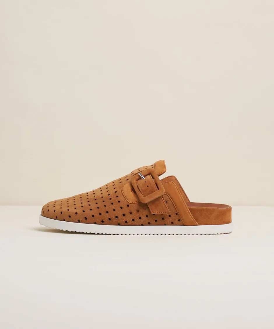 Charlotte Stone Porter In Bamboo Perf*Women Flats