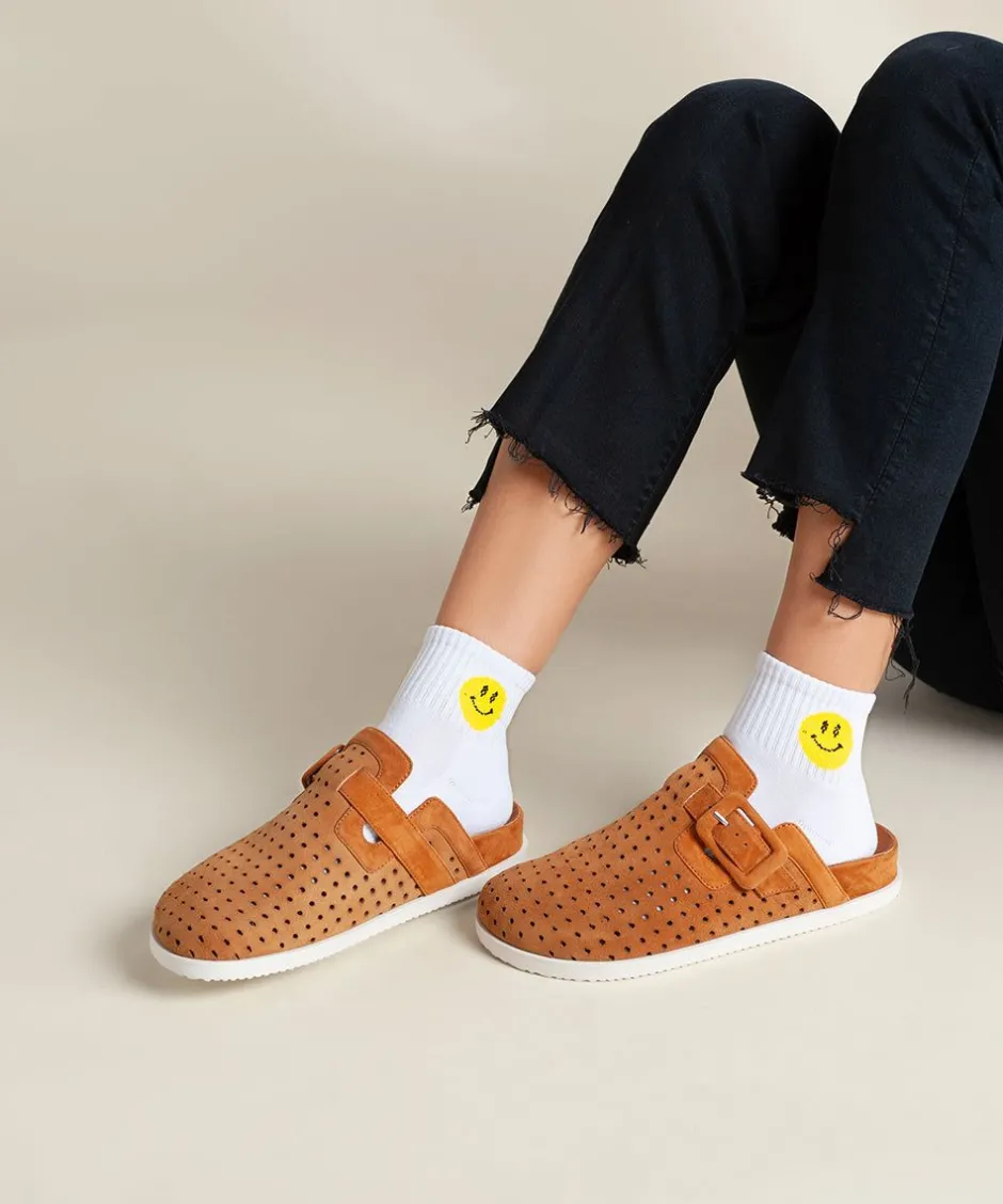 Charlotte Stone Porter In Bamboo Perf*Women Flats
