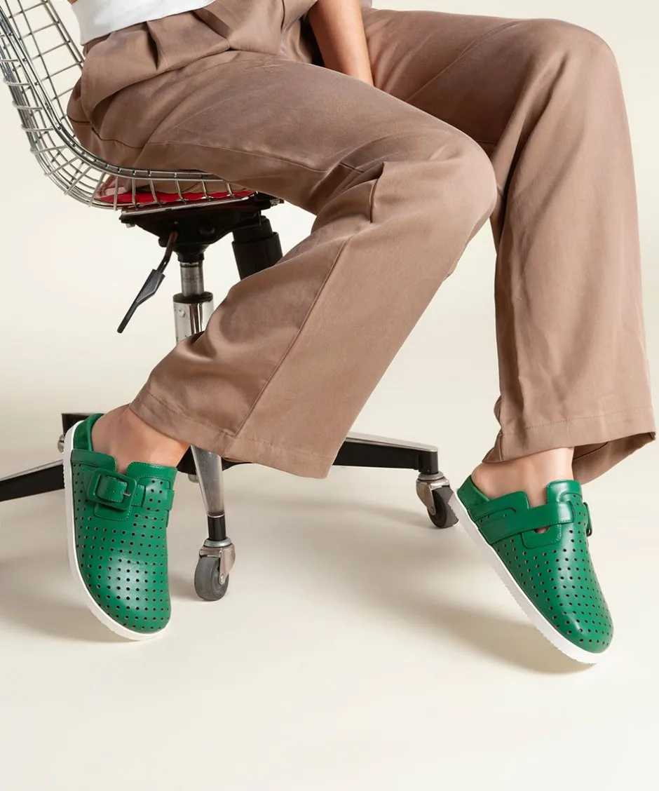 Charlotte Stone Porter In Juniper Perf*Women Flats