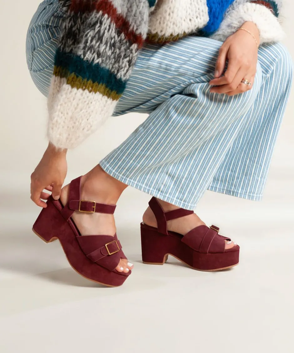Charlotte Stone Raf In Merlot*Women Platforms