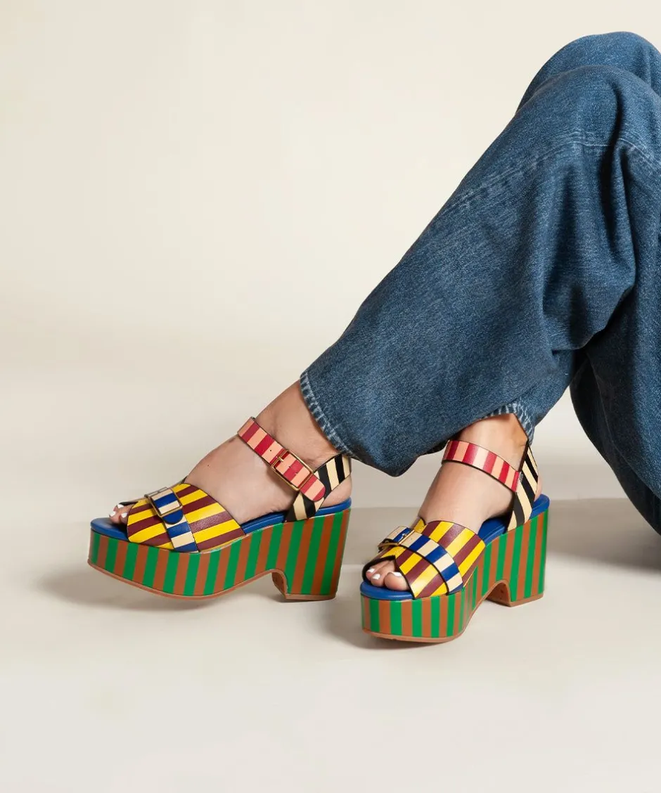 Charlotte Stone Raf In Stripe*Women Platforms
