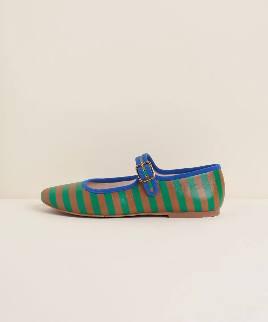Charlotte Stone Raleigh In Kite Stripe*Women Flats